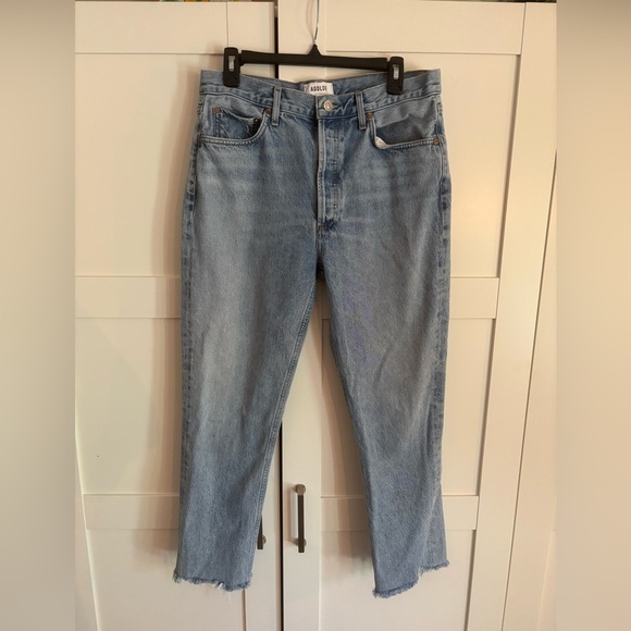 Agolde Straight Leg Jeans Riley Style Size 30 - Picture 2 of 7